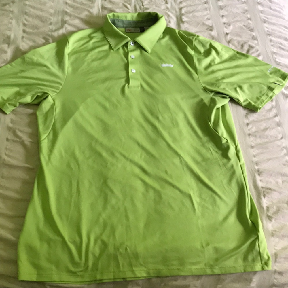 KJUS bright green golf shirt